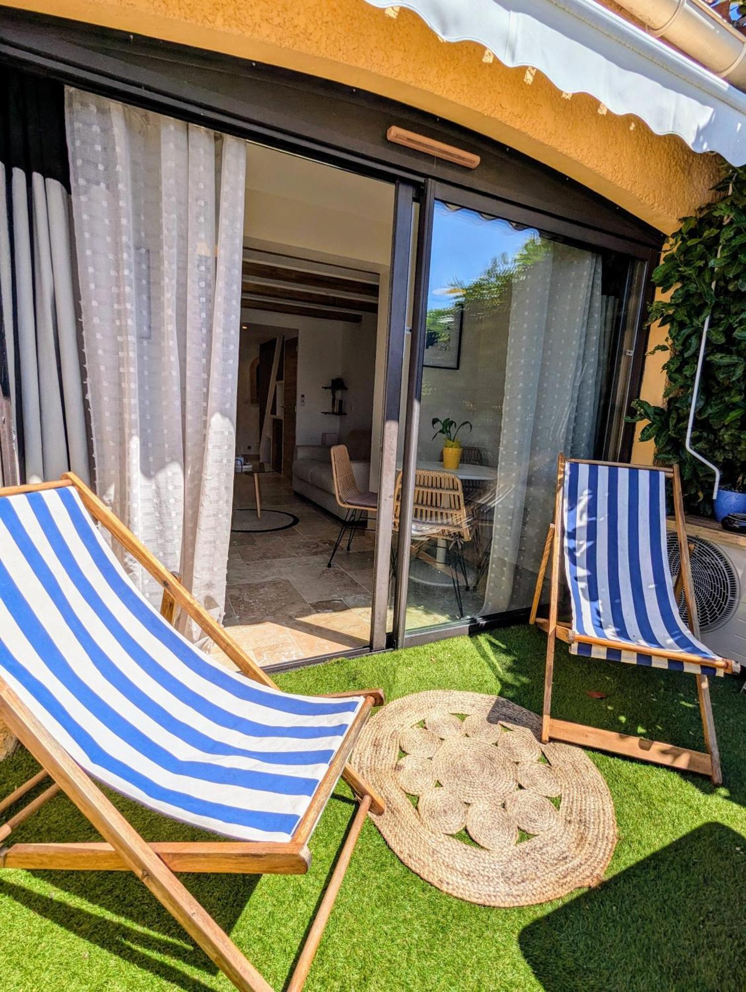 Evasion Au Calme - Maison Cosy Avec Piscine Et Tennis Saint-Vallier-de-Thiey Luaran gambar